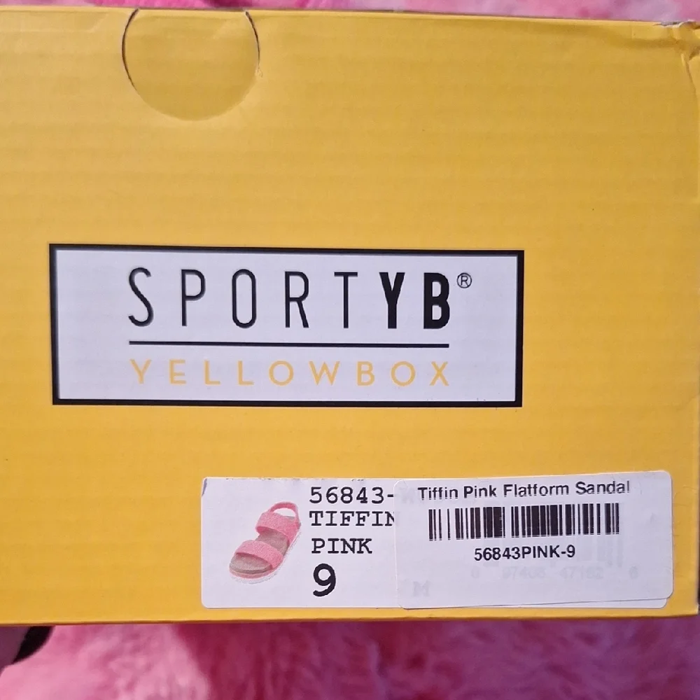 Yellow Box Tiffin Pink Platform Sandal - Picture 2 of 4